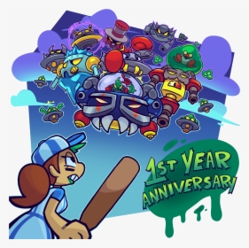 Aghr 1 Year Anniversary - Cartoon, HD Png Download, Free Download