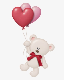 Teddy Bear Holding Balloons Clipart, HD Png Download, Free Download