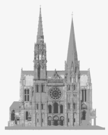 Transparent Notre Dame Png - Notre Dame De Chartres Sketches, Png Download, Free Download