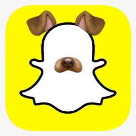 Snapchat Logo With Dog Filter, HD Png Download, Free Download