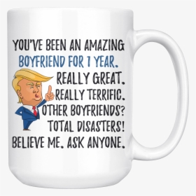 Funny Fantastic Boyfriend For 1 Year Coffee Mug, First - My Anniversary 33 Years, HD Png Download, Free Download