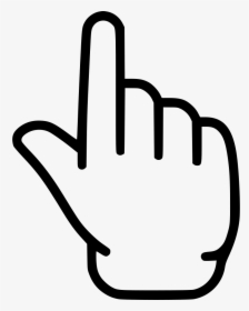 Forefinger Up Finger Touch Idea Hand - Pointing Finger Transparent Background, HD Png Download, Free Download