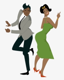 She Could Cut A Rug, Now - African American Couple Dancing Clipart, HD Png Download, Free Download