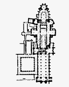 Canterbury Cathedral Clip Arts - Canterbury Cathedral Plan, HD Png Download, Free Download