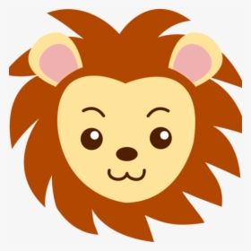 Cute Lion Clipart Lions Head Cute Clipart Music Clipart - Cartoon Lion Face Drawing, HD Png Download, Free Download