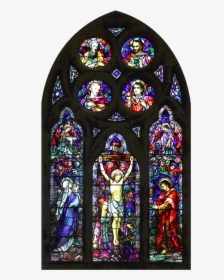 Stained Item,place Of Architecture,religious Institute,psychedelic - Stained Glass Png, Transparent Png, Free Download