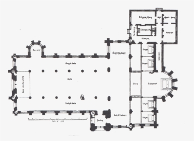 Monaghan Ground Plan Of St - Nave Groundplan, HD Png Download, Free Download