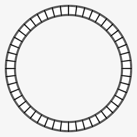 Film Strip Circle Frame Clip Arts - Vector Circle Frame Png, Transparent Png, Free Download