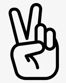 Computer Icons Hand Peace Symbols - Peace Hand Sign Icon, HD Png Download, Free Download