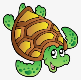 Turtle Sea Clip Art - Draw Sea Turtle Cartoon, HD Png Download, Free Download