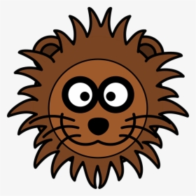 Lion, Head, Cat, Mane, Grinning, Zoo, Cartoon, Wildlife - Free Cartoon Clipart Lion, HD Png Download, Free Download