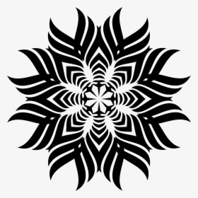 Tribal Snowflake Clip Arts - Circular Zig Zag Pattern, HD Png Download, Free Download