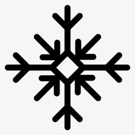 Snowflake - Black Simple Snowflake Vector, HD Png Download, Free Download