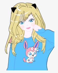 Blonde Anime Cat Girl Clip Arts - Clip Art Anime Girl, HD Png Download, Free Download