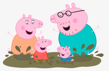 Transparent Peppa Pig Clipart - Peppa Pig Family Clipart, HD Png Download, Free Download