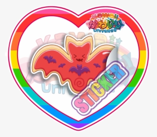 Transparent Cute Bat Png - Kawaii Strawberry Cute Kawaii Strawberry Stickers, Png Download, Free Download