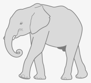 Monochrome Elephant - Elephants Clipart Png, Transparent Png, Free Download