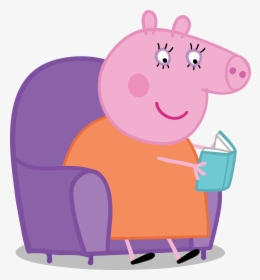 Peppa Pig Reading A Book, HD Png Download, Free Download