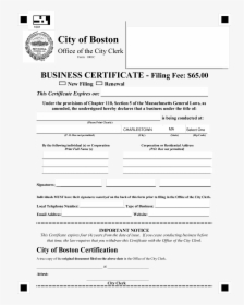 Blank Business Certificate Main Image Download Template - Boston, HD Png Download, Free Download