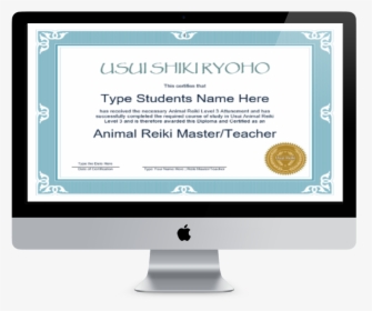Animal Reiki Certificate Template Set - E-book, HD Png Download, Free Download