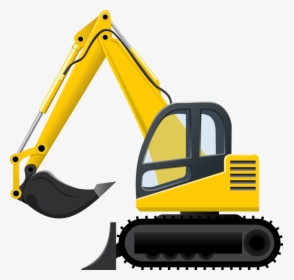 Construction Heavy Equipment Clip Art Image - Excavator Clipart, HD Png Download, Free Download