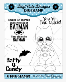 Bat Boy Digi Stamp-batman, Halloween, Comic, Bats - Independence Day, HD Png Download, Free Download