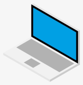 Blue,angle,brand - Laptop Isometric, HD Png Download, Free Download