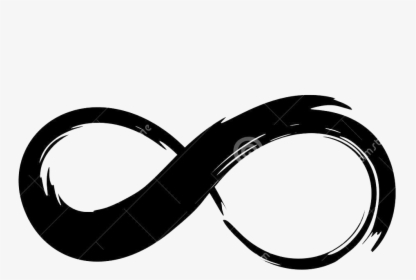 Infinity Symbol Png Free Background - Painted Infinity Symbol Tattoo, Transparent Png, Free Download