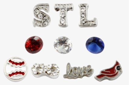 St Louis Cardinals Baseball Charm Set - Body Jewelry, HD Png Download, Free Download