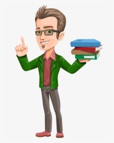 5-books - Vector Man Thumbs Up, HD Png Download, Free Download