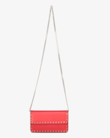 Front Hanging Image Of Valentino Women"s Rockstud Wallet - Chain, HD Png Download, Free Download