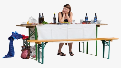 At A Barbecue Party Png Image - People Picnic Table Png, Transparent Png, Free Download