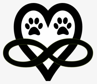 Transparent Dog Paw Print Png - Heart And Paw Print Clipart, Png Download, Free Download