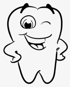 Smiling Tooth Png - Wink Teeth, Transparent Png, Free Download