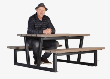 Transparent Sitting At Table Png - Outdoor Bench, Png Download, Free Download