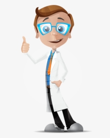 Mad Scientist Guy Cartoon Vector Character Aka Doctor - Transparent Doctor Vector Png, Png Download, Free Download