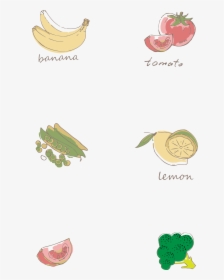 Vegetables Fruits Bananas Png And Vector Image - Illustration, Transparent Png, Free Download