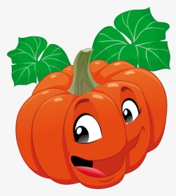 Calabaza Animation Fruits Vegetables - Cartoon Vegetables And Fruits, HD Png Download, Free Download