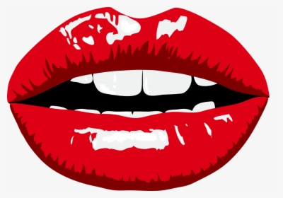 Lips, Lipstick, Mouth, Red, Teeth, White - Pink Lips Clipart Png, Transparent Png, Free Download