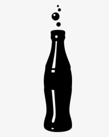 Vector Illustration Of Black Soda Drink - Cartoon Transparent Soda Bottle, HD Png Download, Free Download