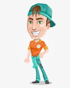 Cartoon Character Holding A Cell Phone, HD Png Download, Free Download