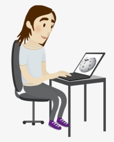 Figur 2 Machmit Wikipedia-animation - Sitting, HD Png Download, Free Download
