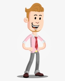 Office Guy Cartoon Vector Character Aka Owen - Normal Guy Cartoon, HD Png Download, Free Download