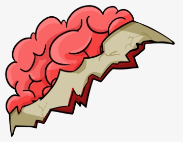 Vector Zombie Brain - Zombie Brain Cartoon Png, Transparent Png, Free Download
