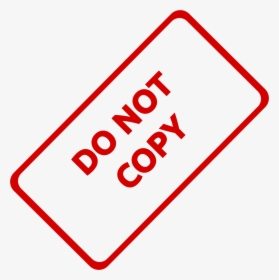 Do Not Copy Business Stamp - Do Not Copy Sign, HD Png Download, Free Download