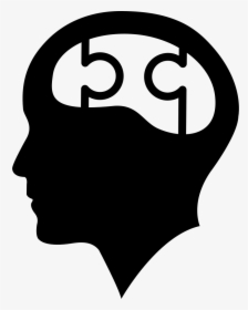 Bald Head With Puzzle Brain - Brain Png Icon, Transparent Png, Free Download