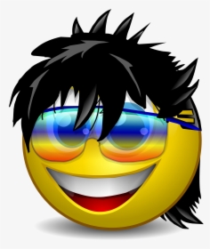 Emoji 2, Emoji Pictures, Emoji Wallpaper, Smileys, - Cool Dude Smiley Face,  HD Png Download - kindpng