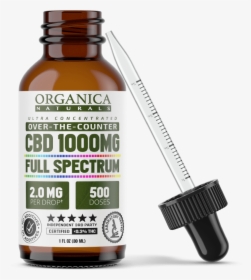 Ultra Concentrated Full Spectrum 1000 Mg Bottle With - Tea Tree Serum Ingredients, HD Png Download, Free Download
