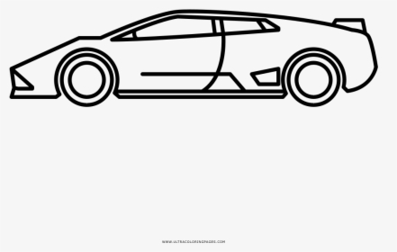 Murcielago Coloring Page - Lamborghini, HD Png Download, Free Download