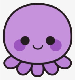 #kawaii #cute #octopus #squid #purple #sea #creature - Cartoon Cute Kawaii Octopus, HD Png Download, Free Download